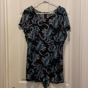 EUC Charlotte Russe Paisley Romper Size Large